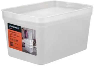 Ящик для хранения Keeplex Trendy 2,3 л 21,1х14,1х11 см белый